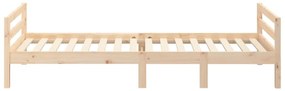 Cama sem colchão 75x190 cm madeira de pinho maciça