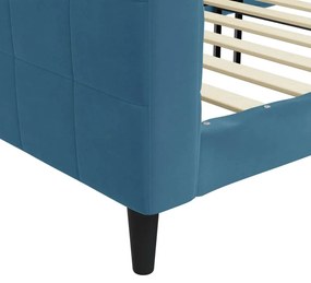 Sofá-cama 80x200 cm veludo azul