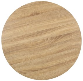 Mesa bistrô 80 cm MDF castanho-claro