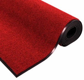 Capacho Retangular vidaXL Vermelho 120x300 cm