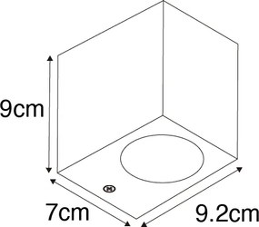 Candeeiro de parede vintage dourado antigo plástico - Baleno