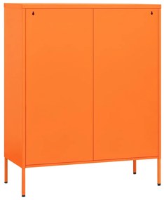 Cómoda/aparador com gavetas aço 80x35x101,5 cm laranja