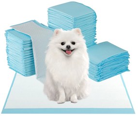 Tapetes de treinamento para cães à prova de vazamentos, design de 6 camadas, tapetes para filhotes (90 x 60 cm, 150 peças)