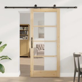Porta Deslizante vidaXL com Conjunto de Ferragens 'ORKDAL'86x198.5 cm