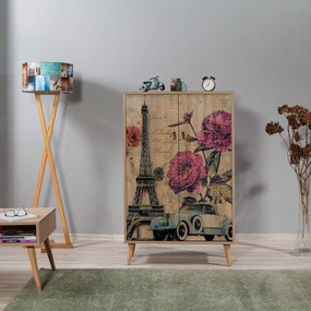 Armário Multiuso Multibox – Carvalho Sonoma – 80x127x36 cm