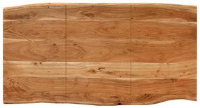 Mesa de jantar 154x80x76 cm madeira de acácia maciça