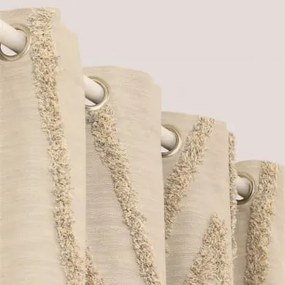 Cortina De Algodão Jasper Cinzento Glaciar & 140 X 260 Cm - Sklum