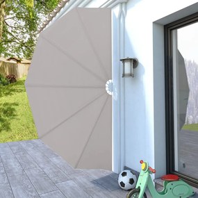 Toldo lateral dobrável para terraço 160 cm creme