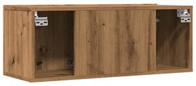 Móveis de parede para TV 2 pcs 80x30x30 cm carvalho artisiano