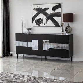 Console Paris – Preto – 180 cm x 80 cm x 40 cm