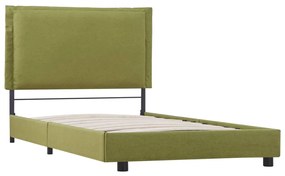 Estrutura de cama 90x200 cm tecido verde