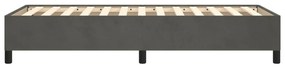 Estrutura de cama sem colchão 90x200 cm veludo cinzento-escuro