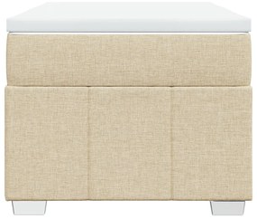 Cama com molas/colchão 80x200 cm tecido cor crème