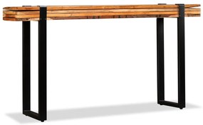 Mesa consola ajustável em madeira maciça recuperada