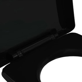 Tampo de sanita fecho suave com design remoção rápida preto