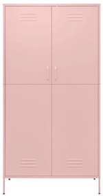 Roupeiro 90x50x180 cm aço rosa