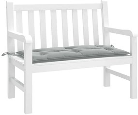 Almofadão banco jardim 100x50x7cm mesclado tecido cinza-claro