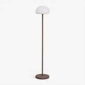 Candeeiro De Pé Led Sem Fios Para Exterior Em Ferro Zeliro Castanho Chocolate - Sklum