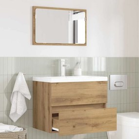 vidaXL Conjunto de Móveis para Banheiro 2 pcs Carvalho Artesanal