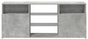Móvel de TV com luzes LED 120x30x50 cm cinzento cimento