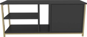 Móvel TV Neola – Dourado e Antracite – 120x35,3x50,8 cm