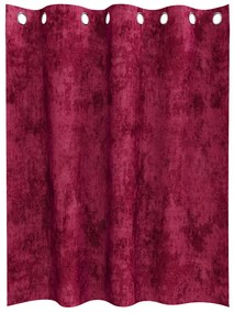 Cortinas de Veludo 2 pcs com Ilhós Vermelho Vinho 140x140 cm