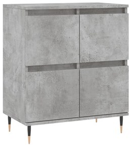 Aparadores 2 pcs derivados de madeira cinzento cimento