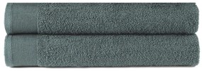 vidaXL Toalhas de banho 2 pcs algodão 450 g 70x140 cm verde