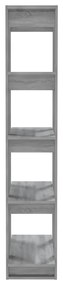 Estante/divisória 80x30x160cm derivados madeira cinzento sonoma