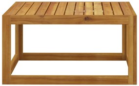 2 pcs conjunto de sofás de jardim com almofadão acácia maciça