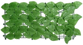 Tela de varanda com folhas verdes 200x100 cm