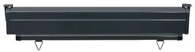 Toldo lateral para varanda 100x250 cm preto