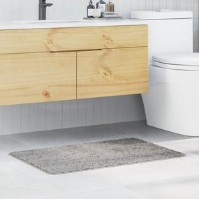 Tapete de Banho Retangular Cinzento 60x90 cm Polipropileno Antiderrapante