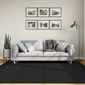 vidaXL Tapete pelo curto macio e lavável HUARTE 200x200 cm preto