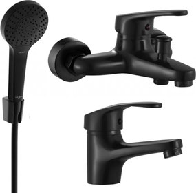 Mexen Erica R05 conjunto de banheira, preto - 746403R05-70