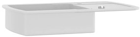 Lava-louça com 1 cuba granito branco