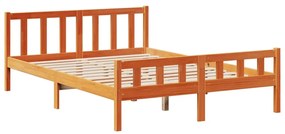 Cama com estante sem colchão 150x200 cm pinho maciço