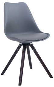 Cadeira de cozinha e sala de jantar Troyes 48 x 84 x 56 cm Cinzento