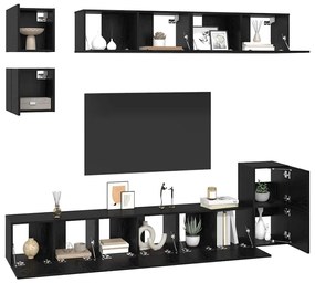 Conjunto de móvel de TV com prateleira Outros com armazenamento 8 pcs
