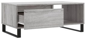 Mesa de centro 90x50x36,5 cm derivados madeira cinzento sonoma