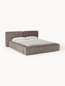 Corduroy Upholstered Bed Lennon with Storage Space