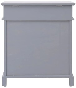 Sapateira 50x28x58 cm madeira de paulownia cinzento