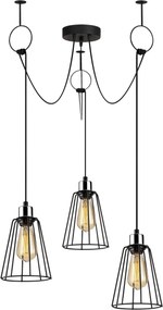 Candeeiro Tel – Preto – Diâmetro 95 cm x Altura 130 cm