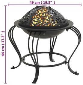 Braseira com atiçador 49 cm aço