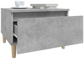 Mesa de apoio 50x46x35 cm derivados de madeira cinzento-cimento