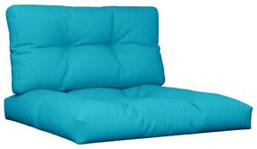 Almofadões para sofás de paletes 2 pcs tecido turquesa