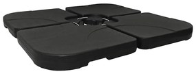 Base de guarda-sol portátil areia/água 60 L