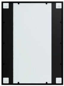 Espelho de parede 80x60 cm metal preto