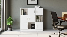 Armário Multiuso VO7 – Branco – 119,9 cm x 121,8 cm x 37,6 cm