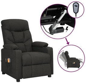 Poltrona de massagens elétrica tecido preto